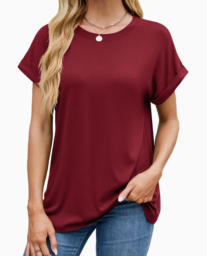 Everyday Relaxed Cuffed Sleeve Tee