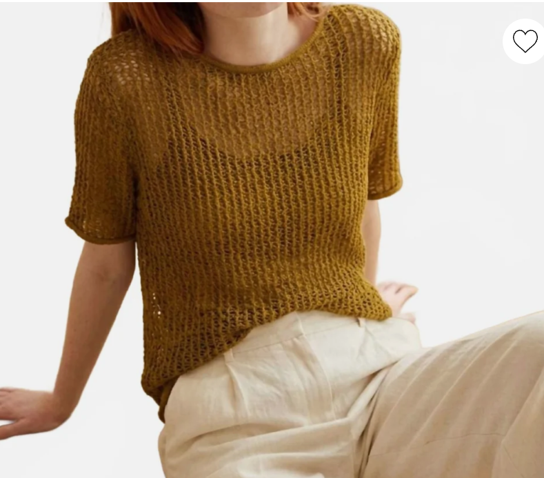 Heyson Open Knit Sweater & Tank 2-Piece Set – Olive