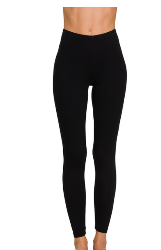 Zenana Everyday Essential Premium Cotton Leggings
