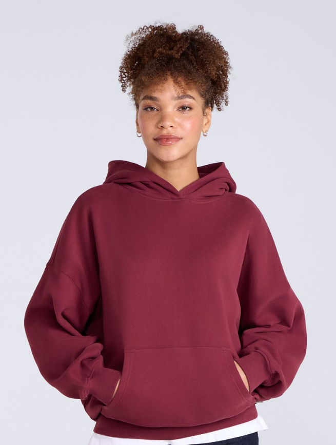 Zenana Oversized Scuba Hoodie with Front Pocket