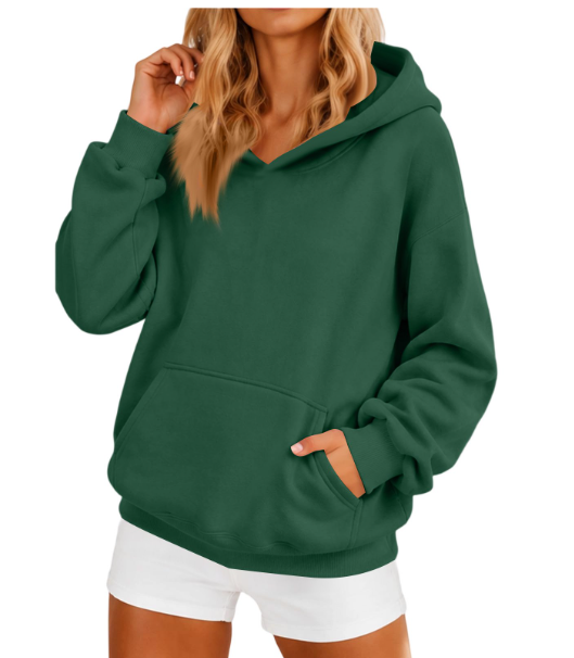 Zenana Oversized Scuba Hoodie with Front Pocket
