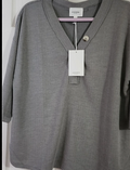 Andree by Unit Waffle Knit 3/4 Sleeve Henley Top