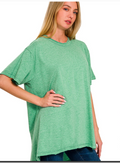 Zenana 100% Cotton Drop-Shoulder Oversized Tee