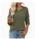 Lily Clothing Waffle Knit Round Neck Sweater